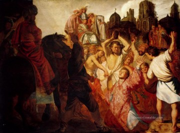 Die Steinigung von St Stephen 1625 Rembrandt Ölgemälde